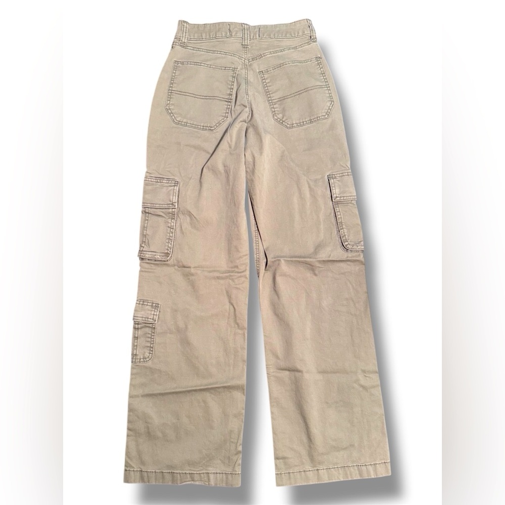 Hollister Olive Green Ultra High-Rise Baggy Pants - Picture 2 of 4